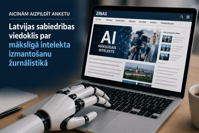 Izsakiet viedokli par mākslīgā intelekta izmantošanu žurnālistikā – iespēja iegūt 50€ dāvanu karti